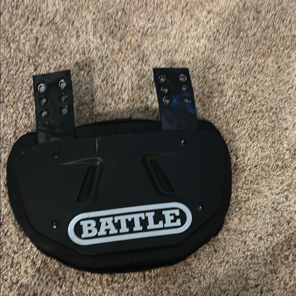 Battle Black Football Back Plate